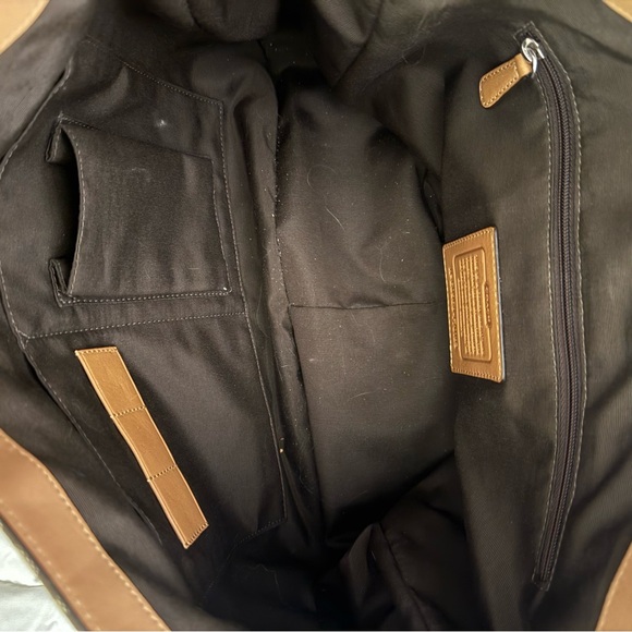 Coach monogram and leather messenger bag - Picture 6 of 10